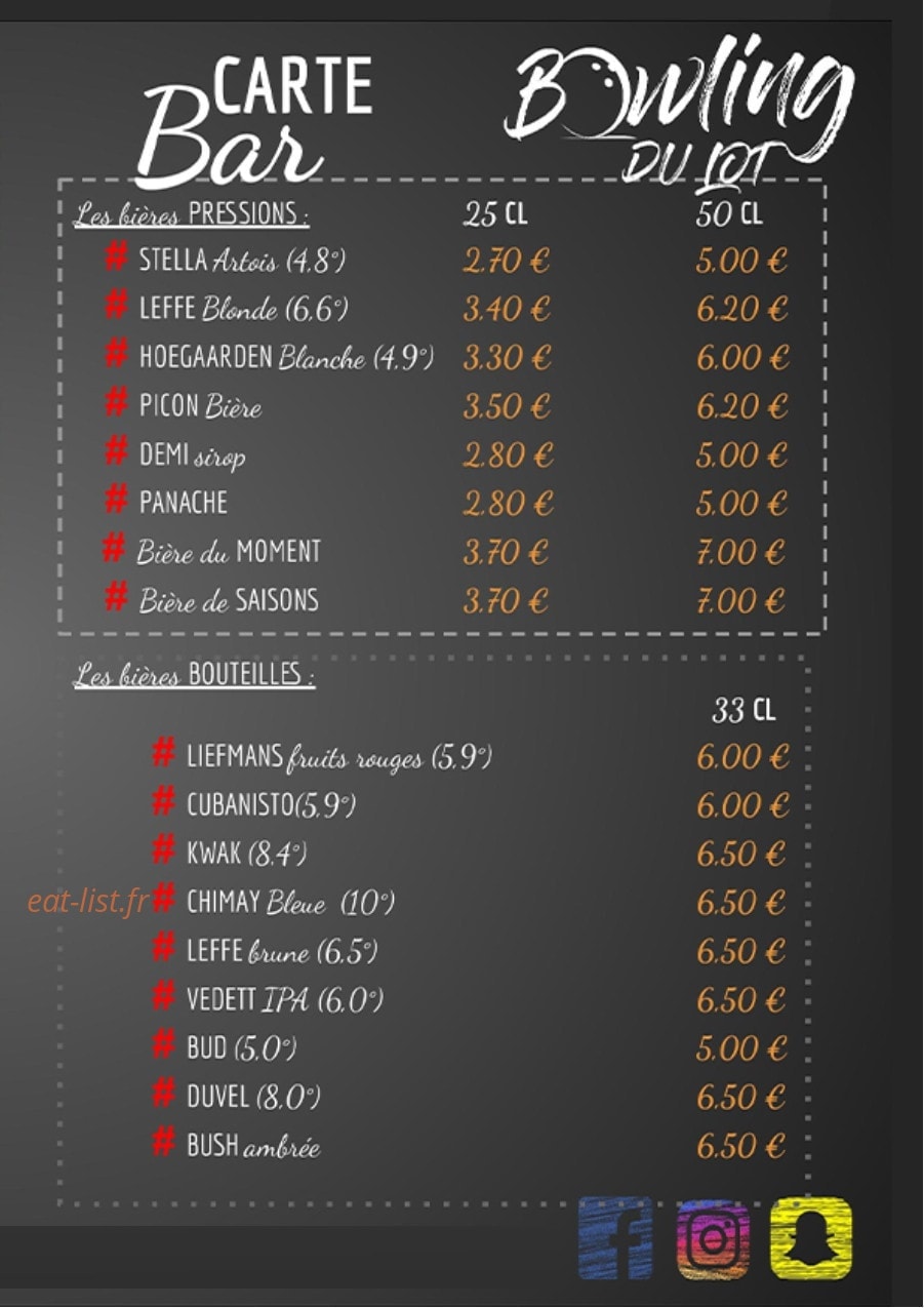 Bowling du Lot — carte page 8