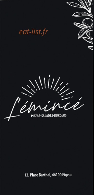 L'émincé — carte page 1