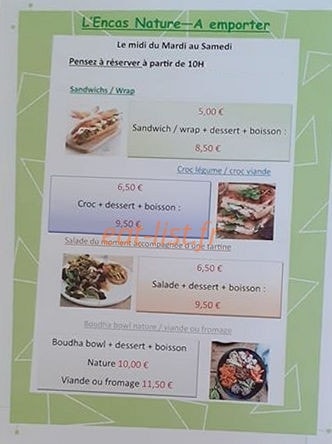 L'encas nature — carte page 1