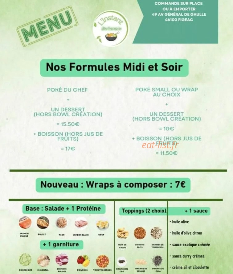 L'Instant Sav'Heureux — carte page 2