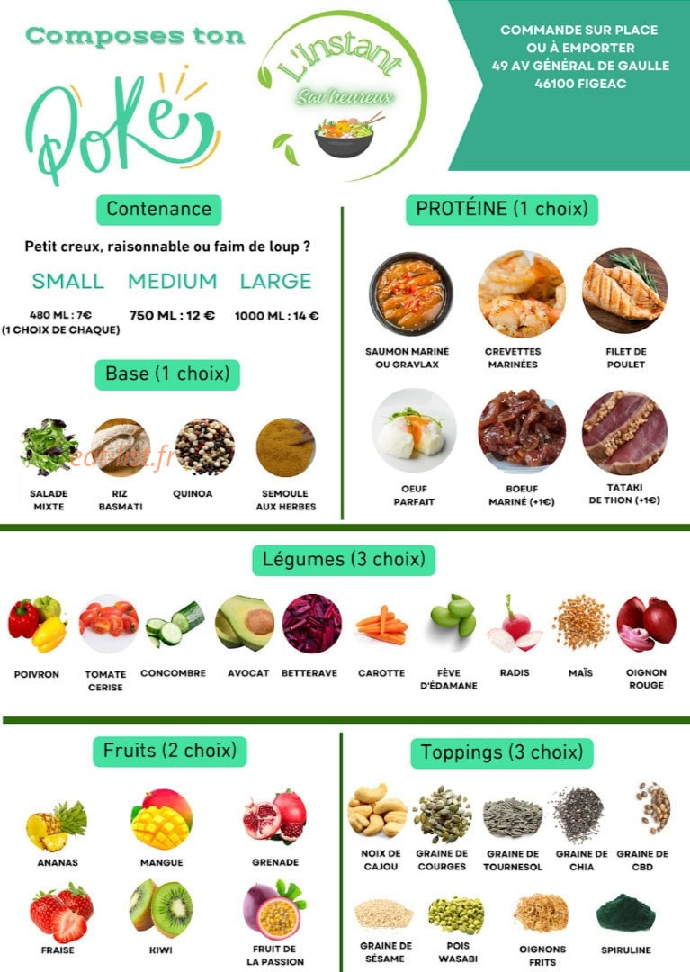L'Instant Sav'Heureux — carte page 1