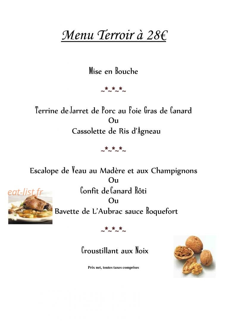 La Table de Marinette — carte page 4