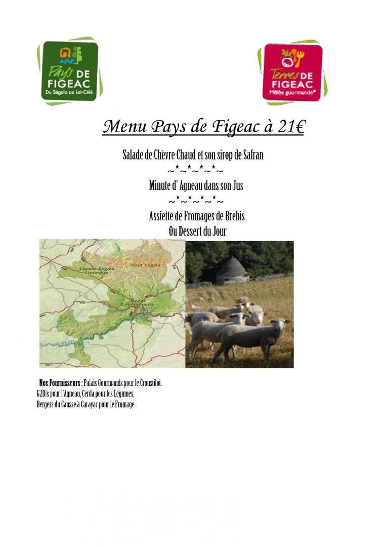 La Table de Marinette — carte page 3