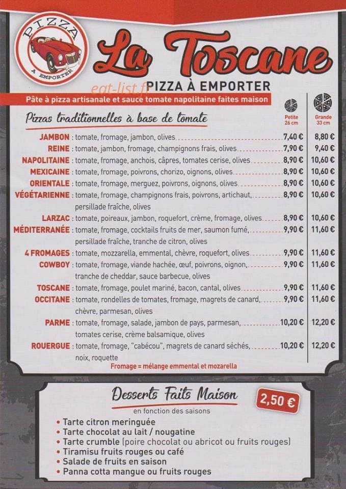 La Toscane — carte page 1