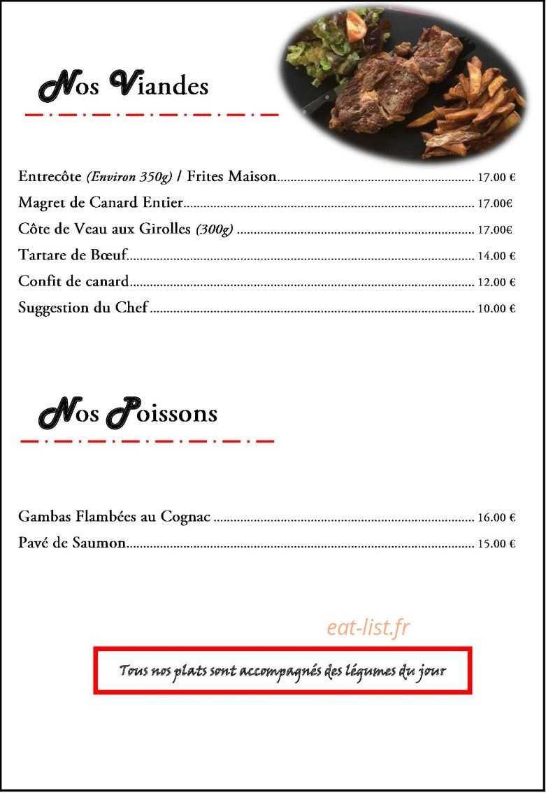 Le Festif — carte page 2