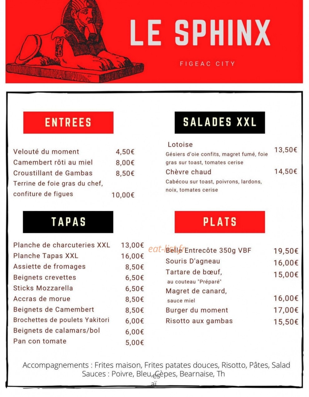 Le Sphinx — carte page 1