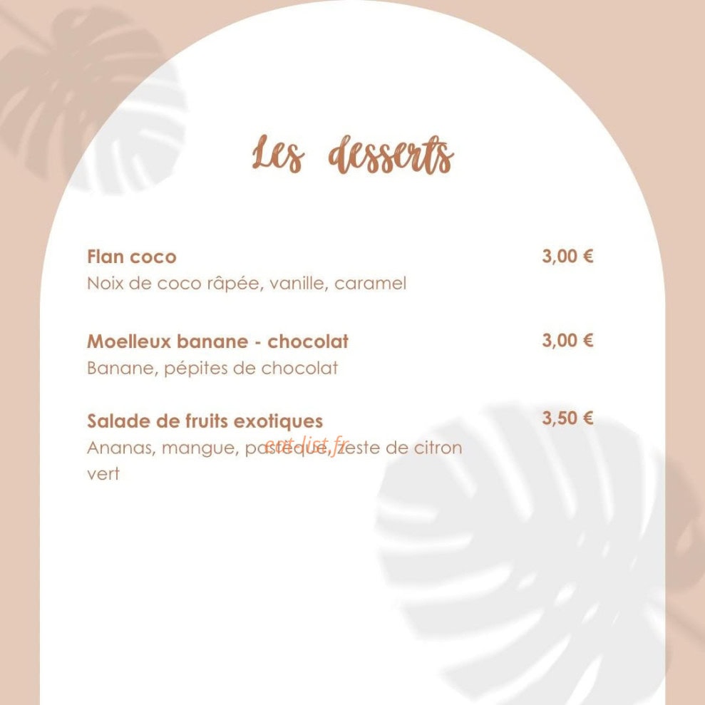 Les Petites Toques — carte page 2