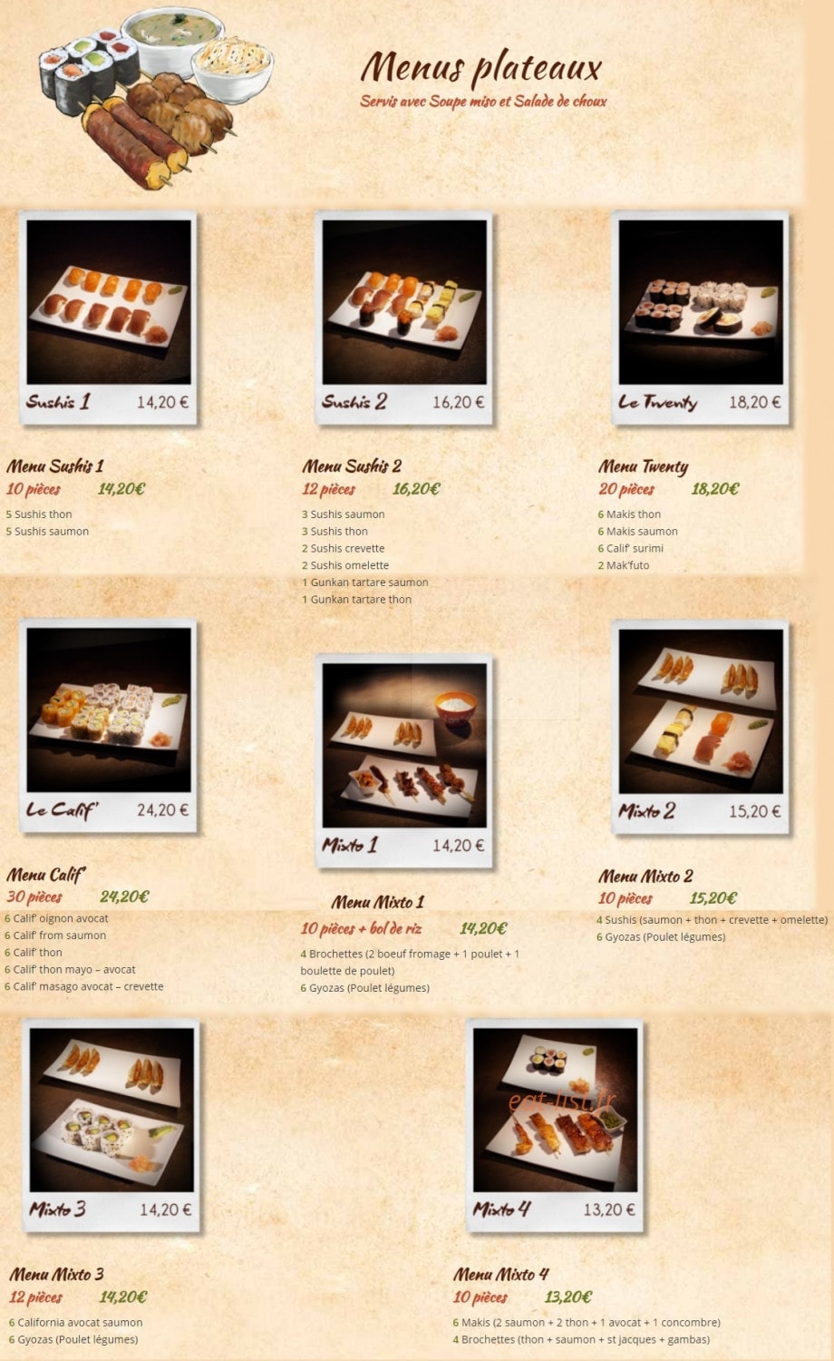 Lot of Sushis — carte page 7