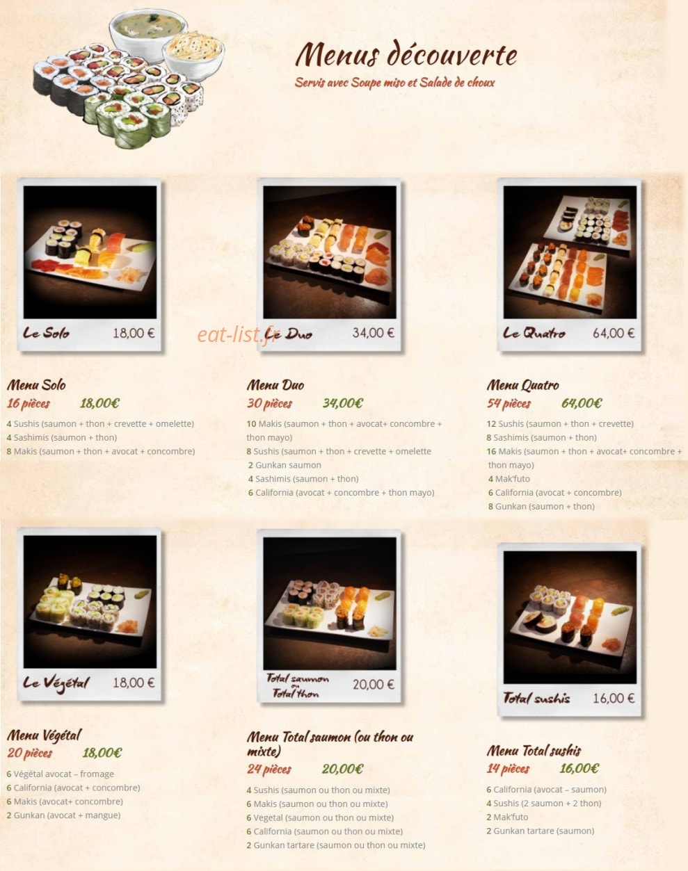 Lot of Sushis — carte page 5