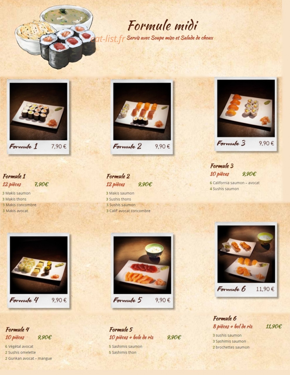 Lot of Sushis — carte page 4