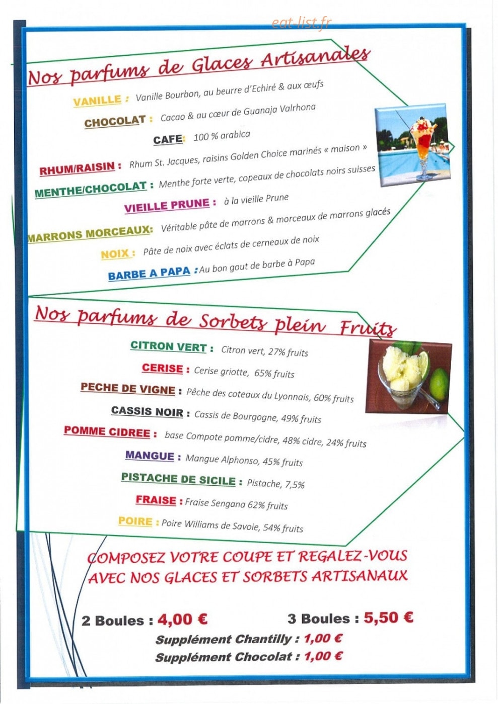 Restaurant le Drauzou — carte page 8