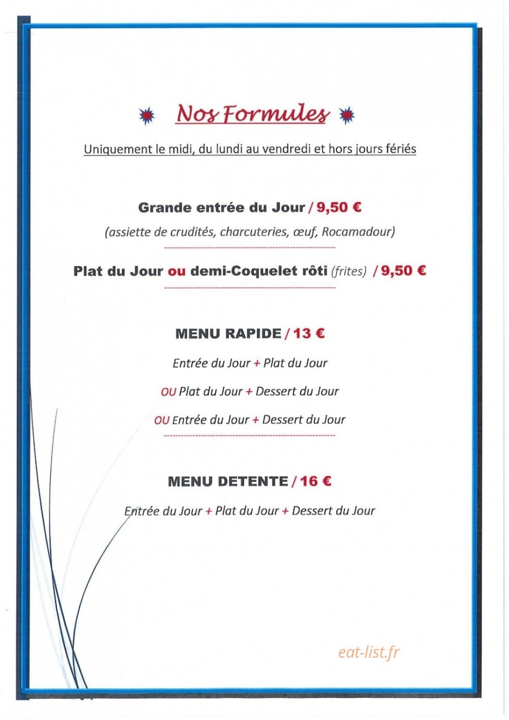Restaurant le Drauzou — carte page 3