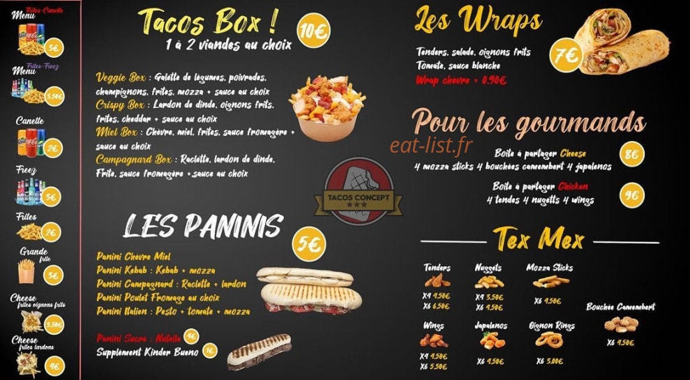 Tacos Concept — carte page 2