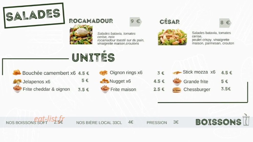 Urban Butcher — carte page 2