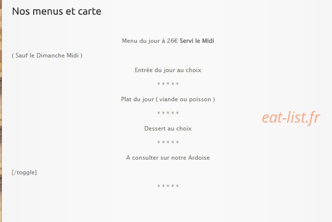 Hostellerie Fénelon — carte page 1