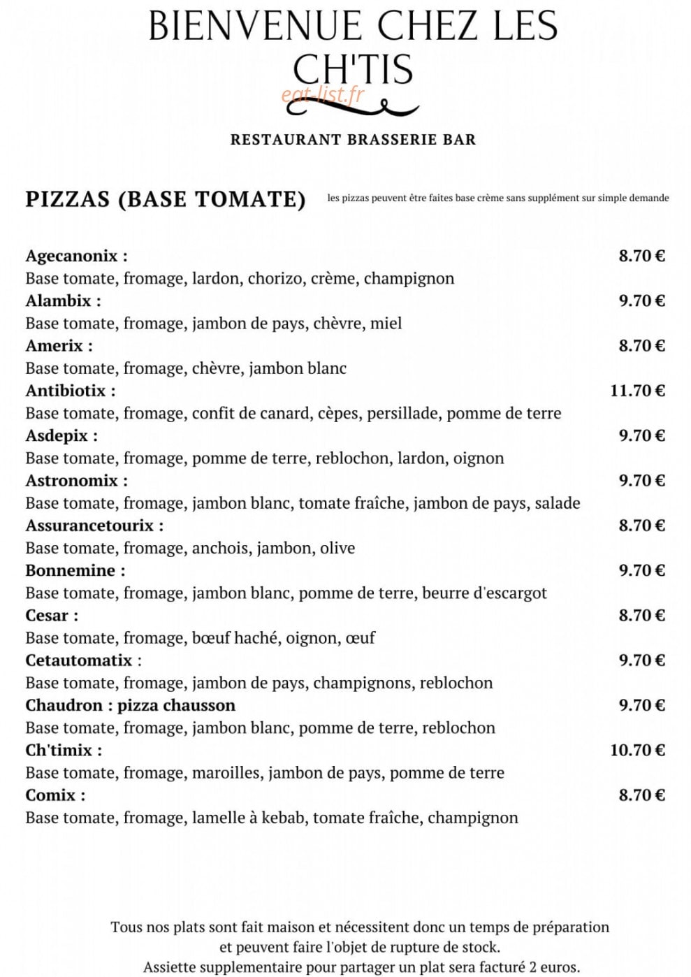 Hotel du centre — carte page 9