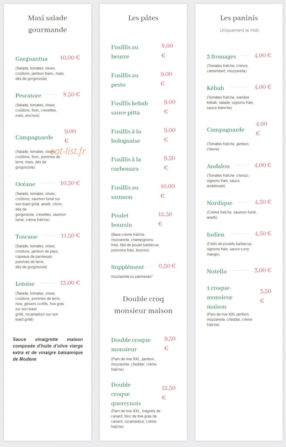 La p'tite italie — carte page 3