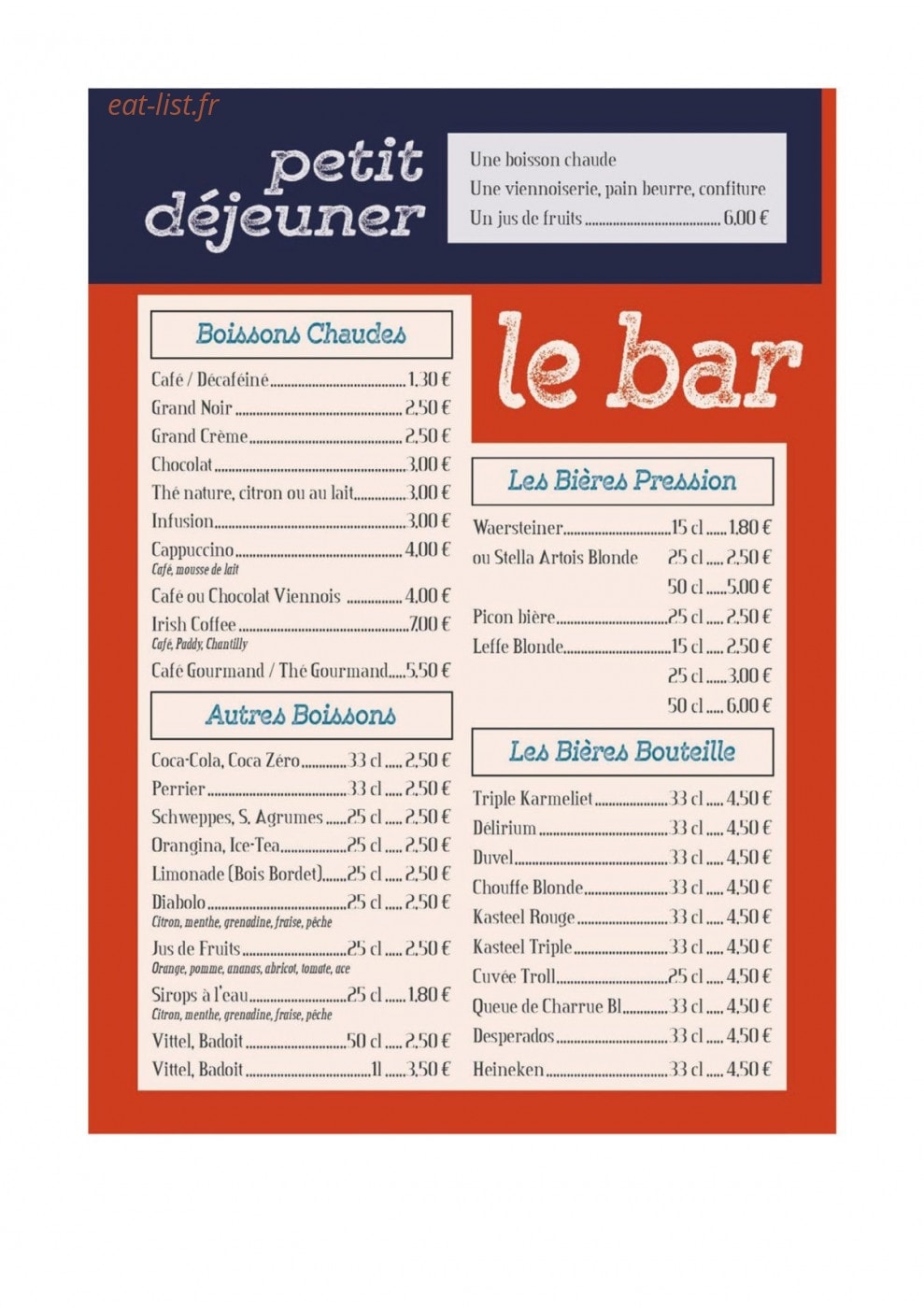 Café du Midi — carte page 4
