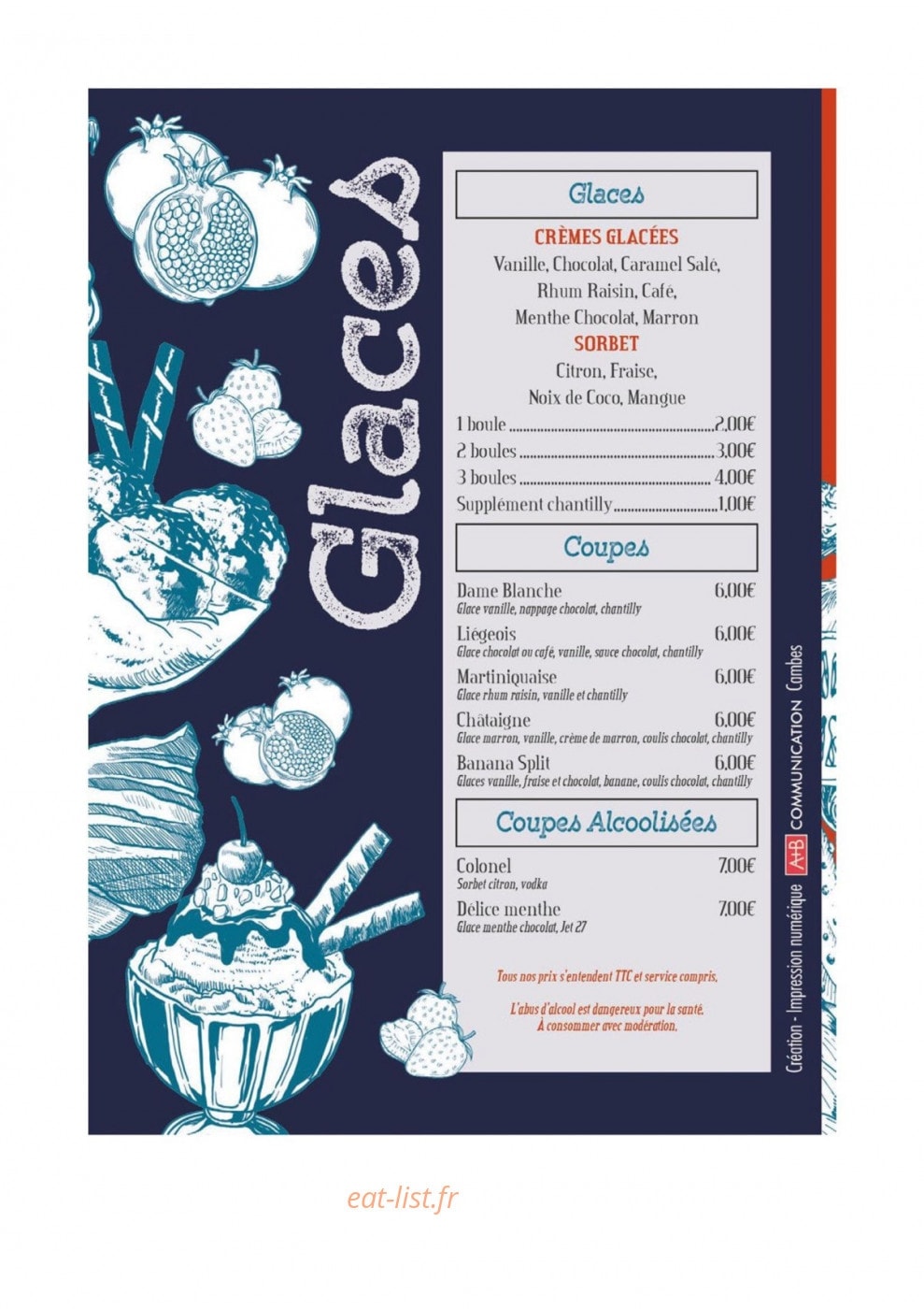 Café du Midi — carte page 6