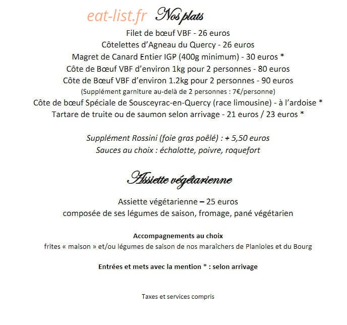 Chez Hélène — carte page 1