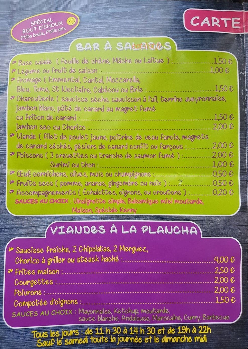 Comme À La Maison — carte page 1
