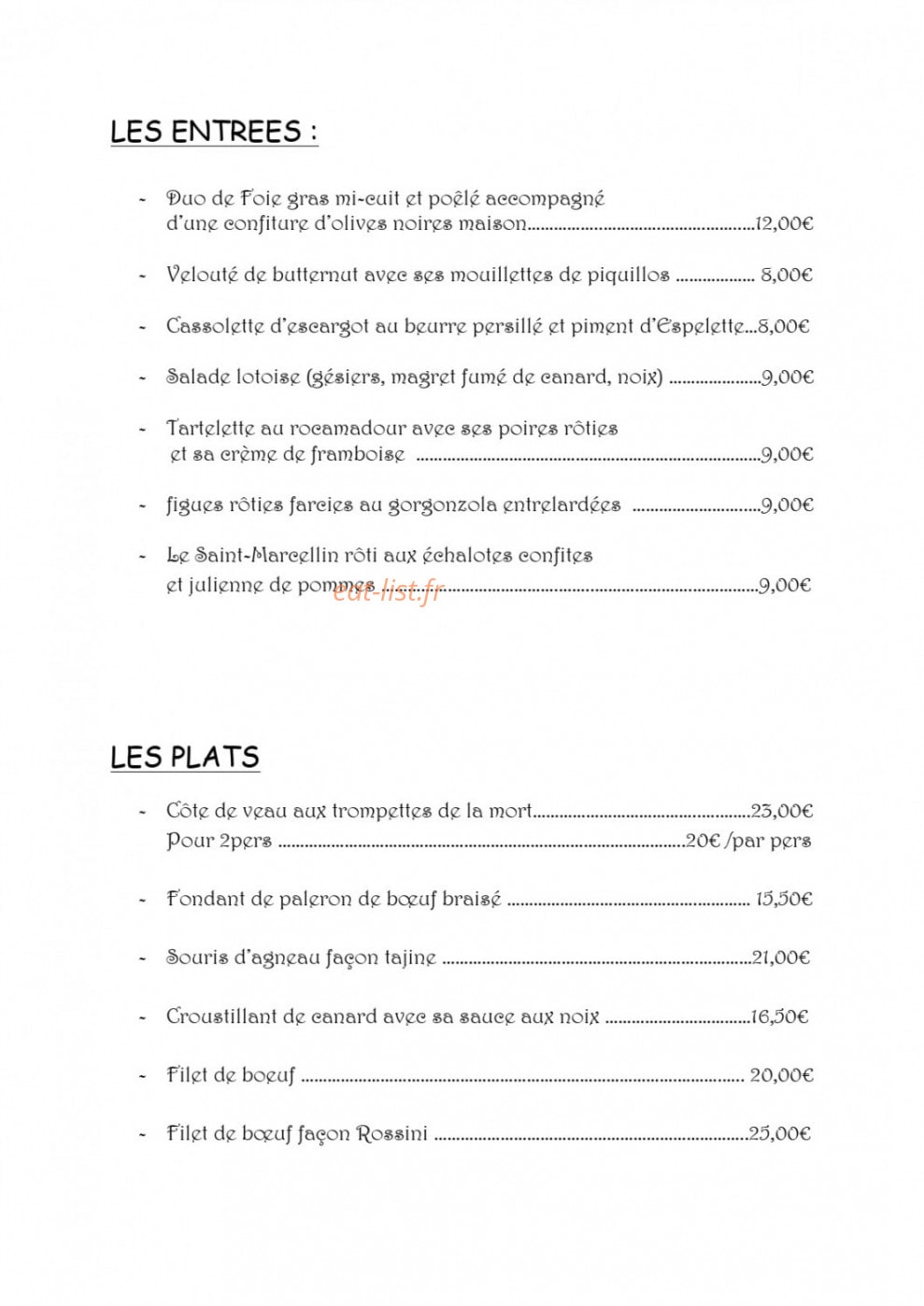 La guinguette du val dordogne — carte page 2