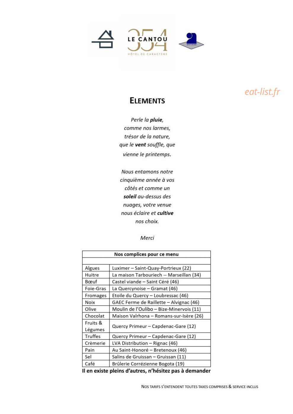 Le Cantou 354 — carte page 1