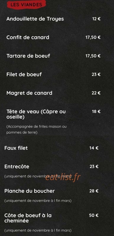 Auberge du vieux — carte page 3