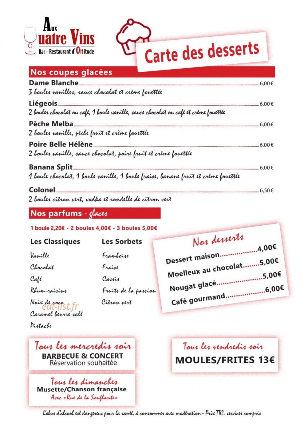 Aux 4 Vins — carte page 3