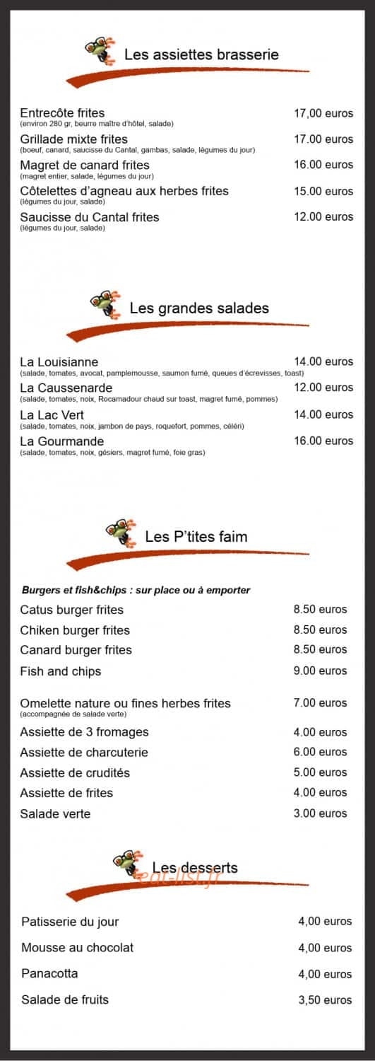 Chez Guibs — carte page 2