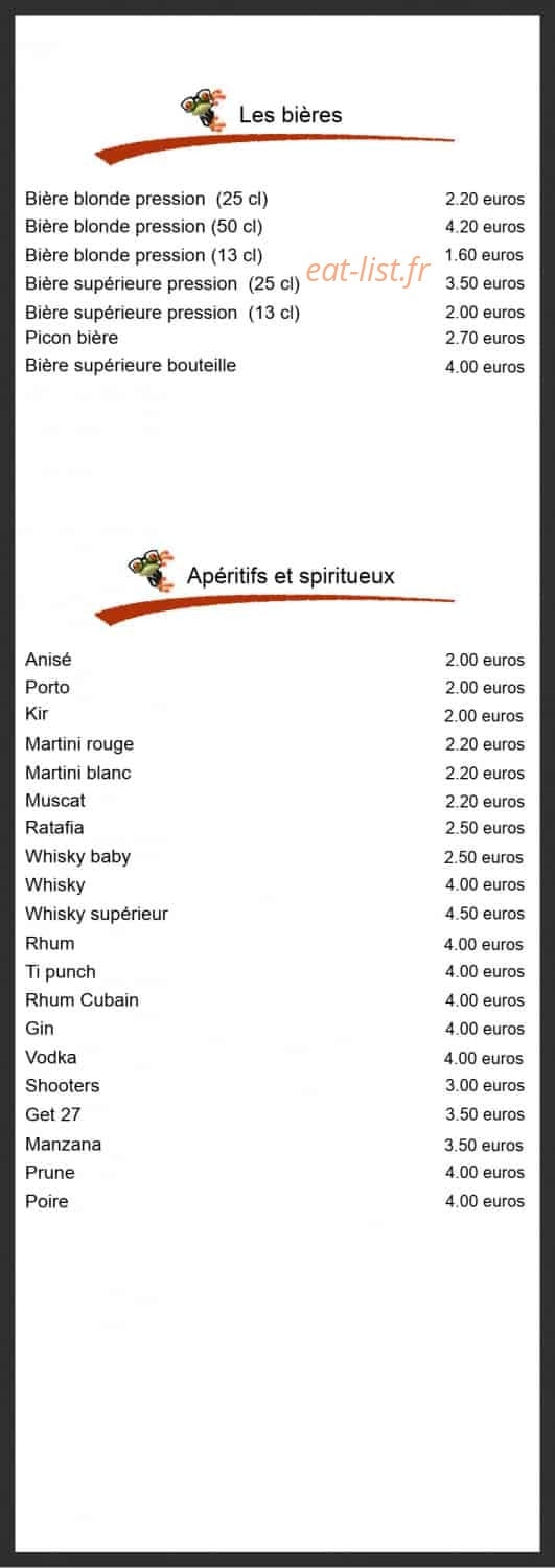 Chez Guibs — carte page 4