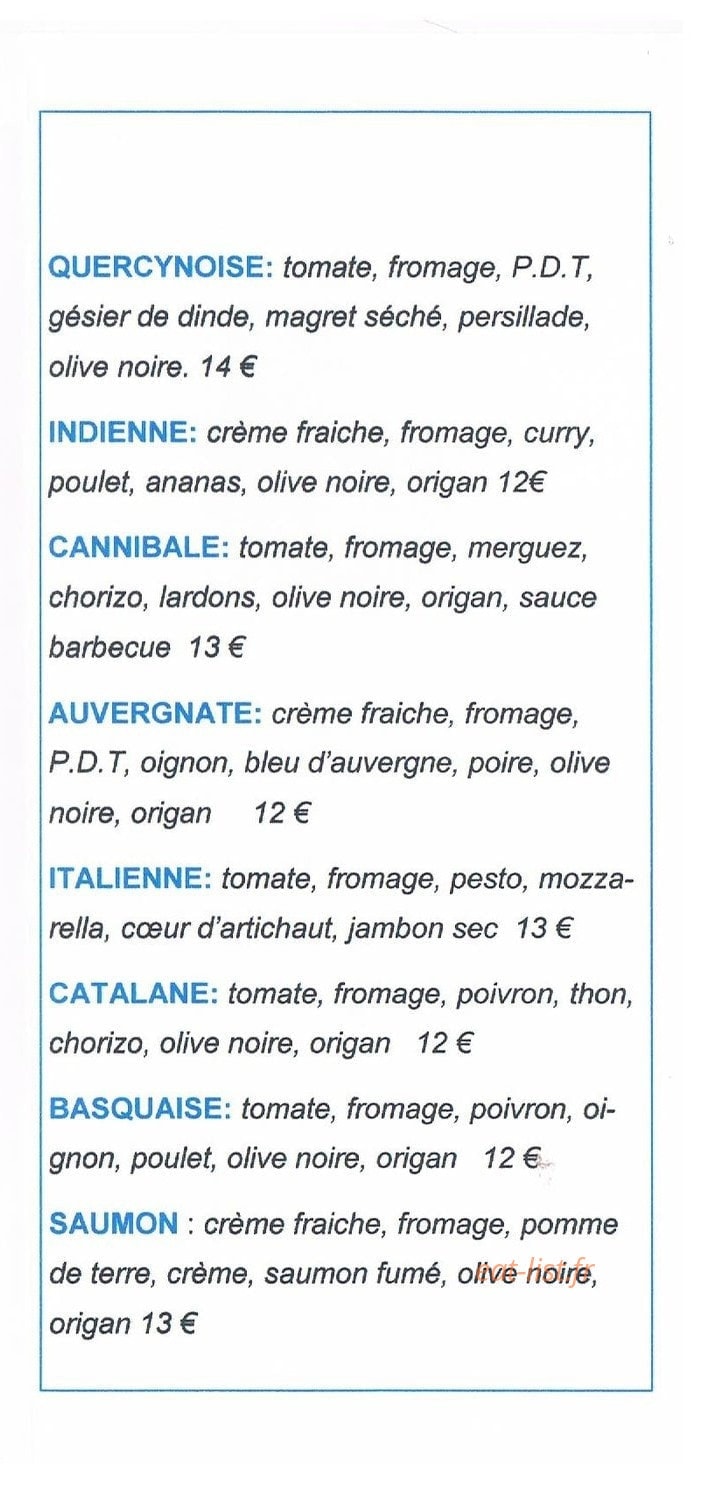 Ô Grands Gourmands — carte page 3