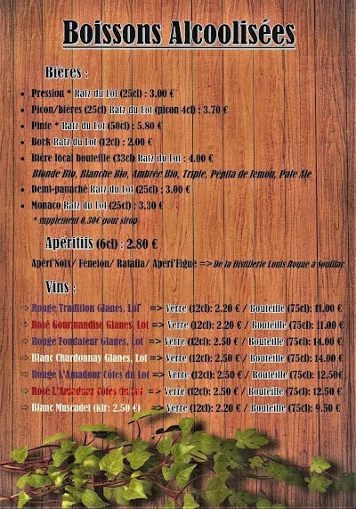 La Plage — carte page 2
