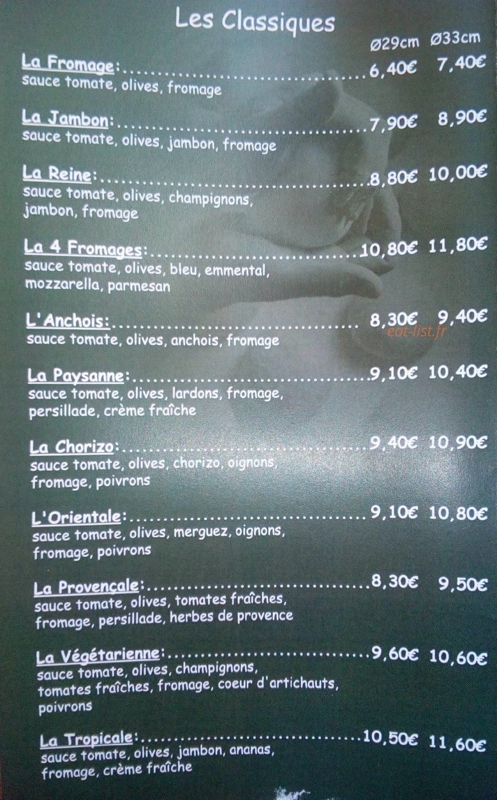Chez Charlotte — carte page 1