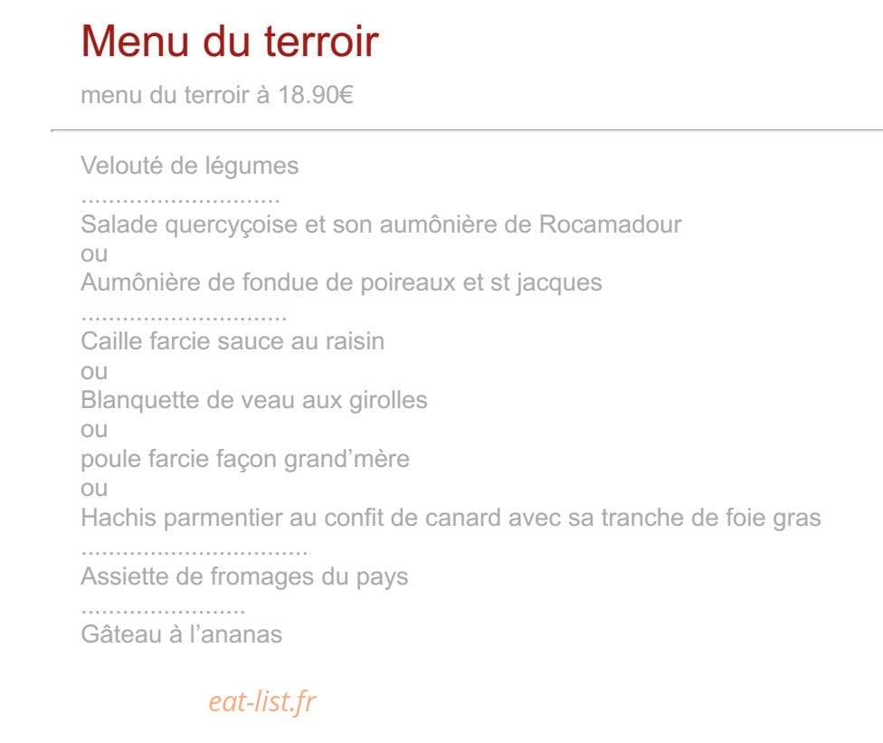 Le Bel Air — carte page 1