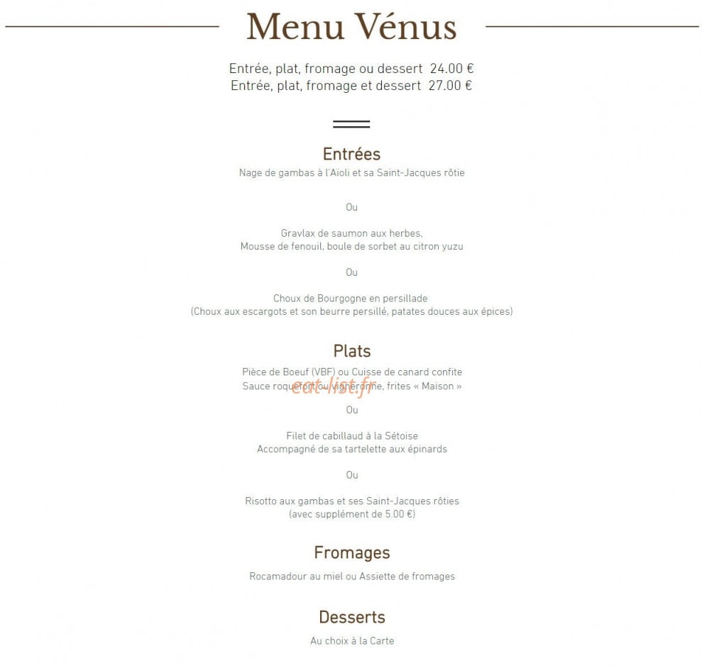 La Venus — carte page 3