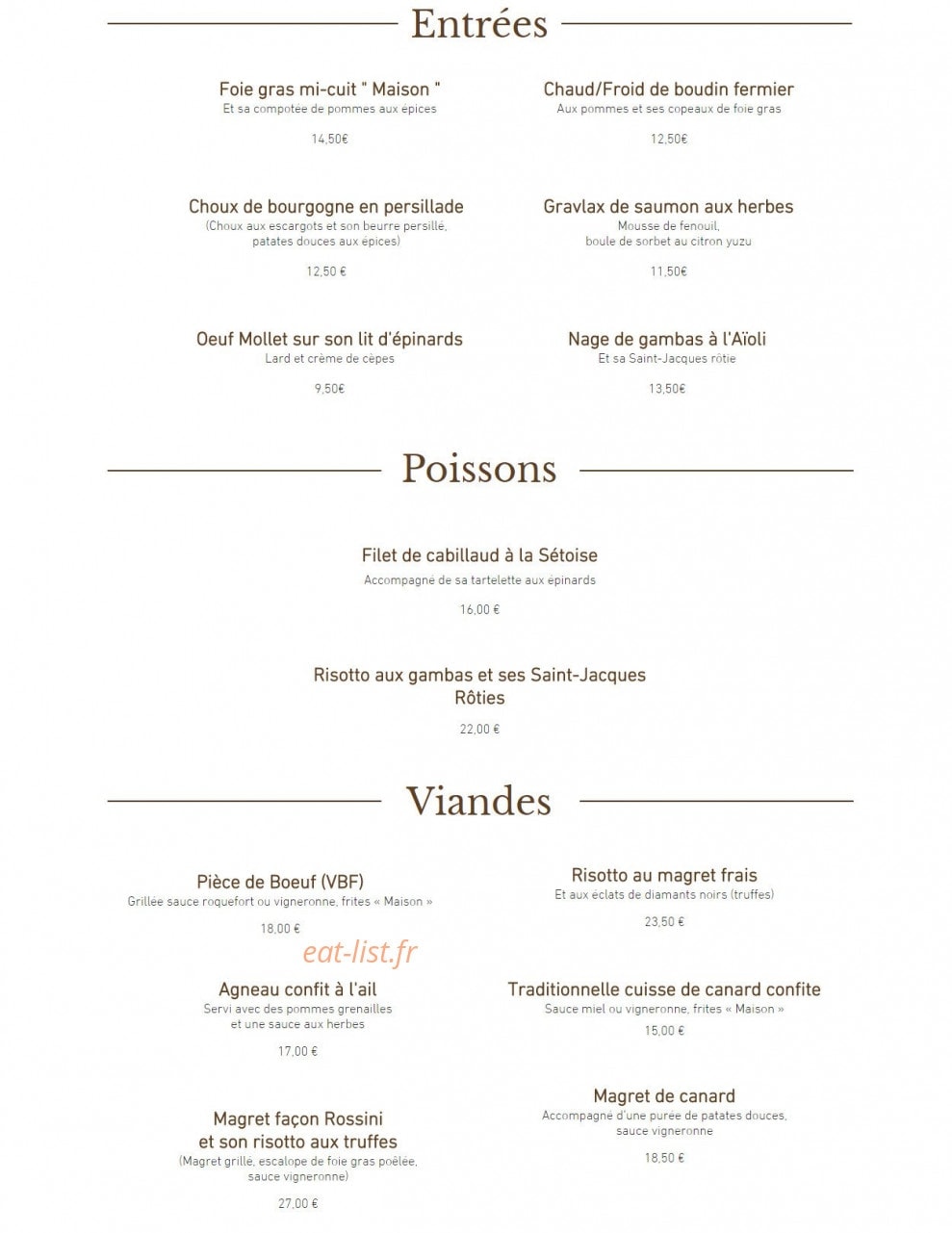 La Venus — carte page 1
