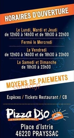 Pizza Djo — carte page 6