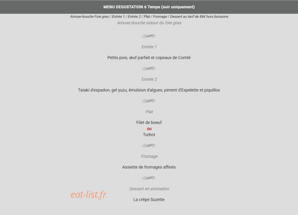 La Table de Haute Serre — carte page 3