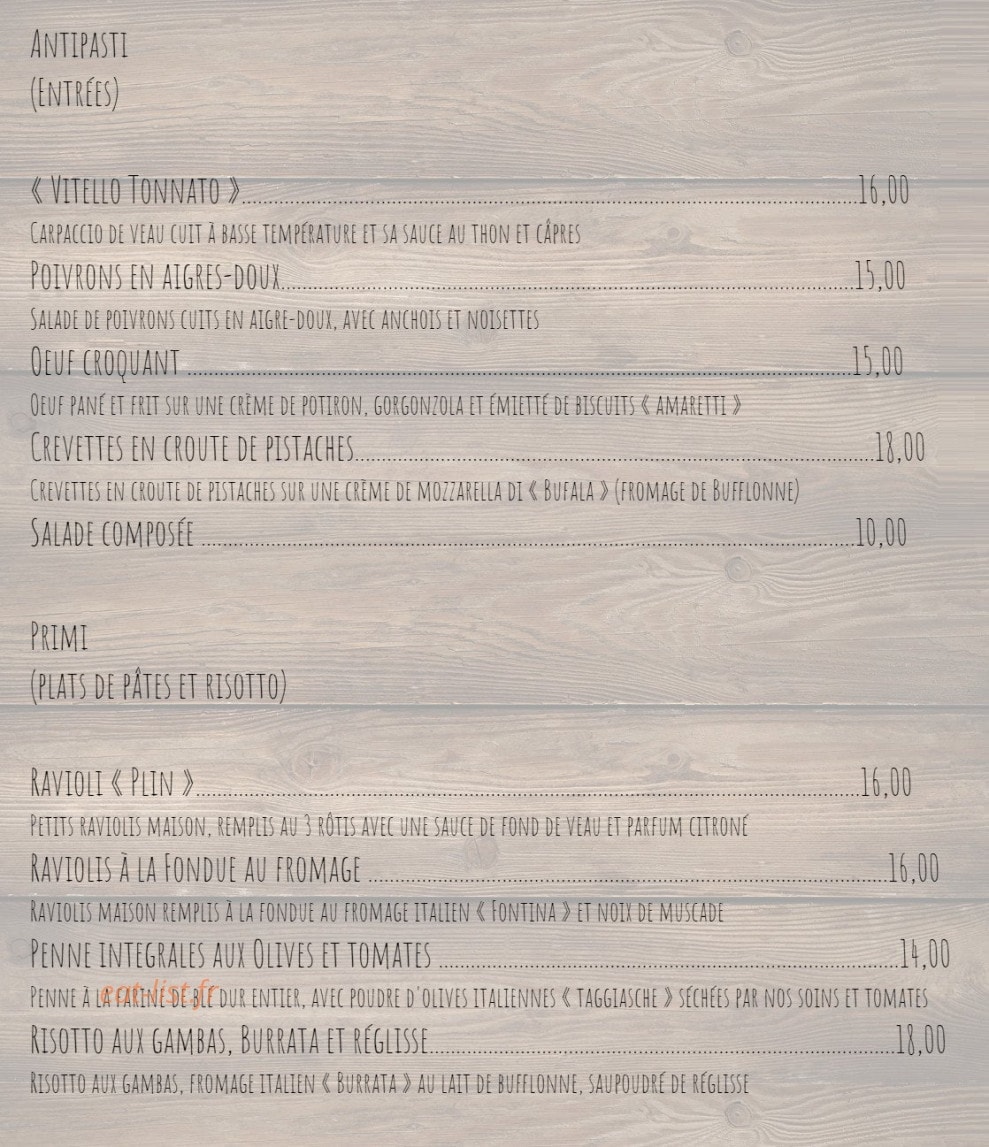 Osteria Il Grappolo — carte page 1