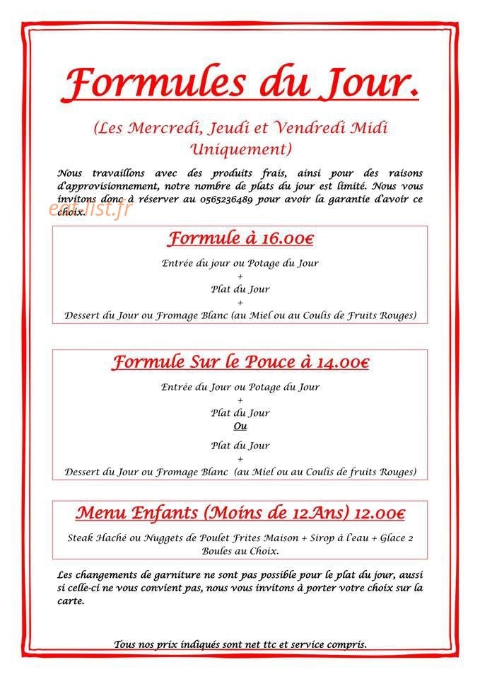 Un Canard sous l'Olivier — carte page 1