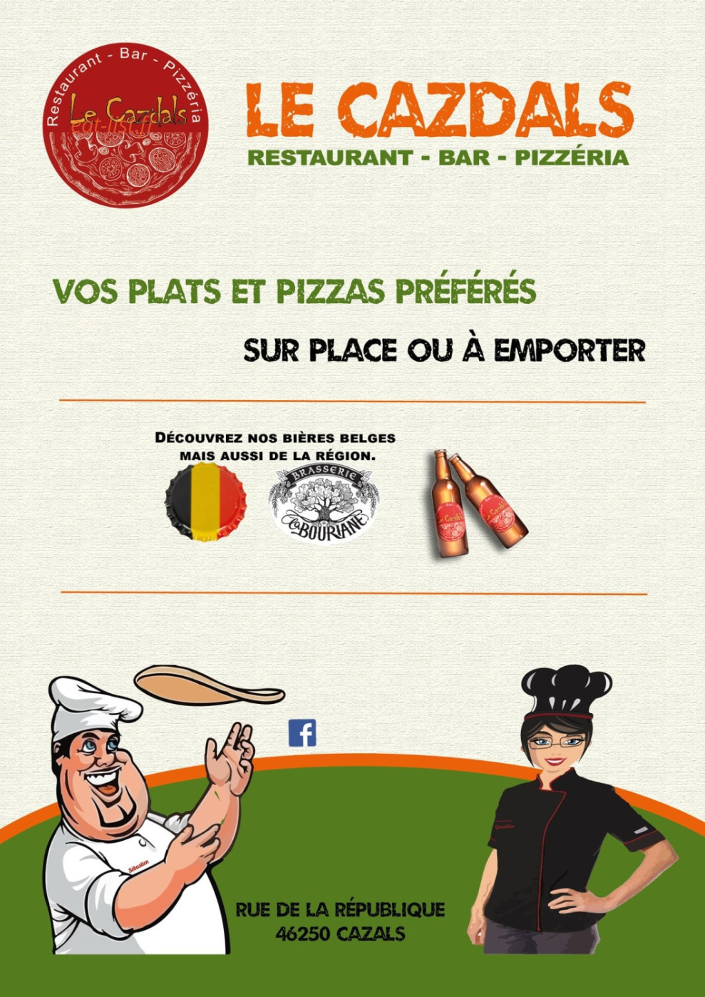 Le Cazdals — carte page 1