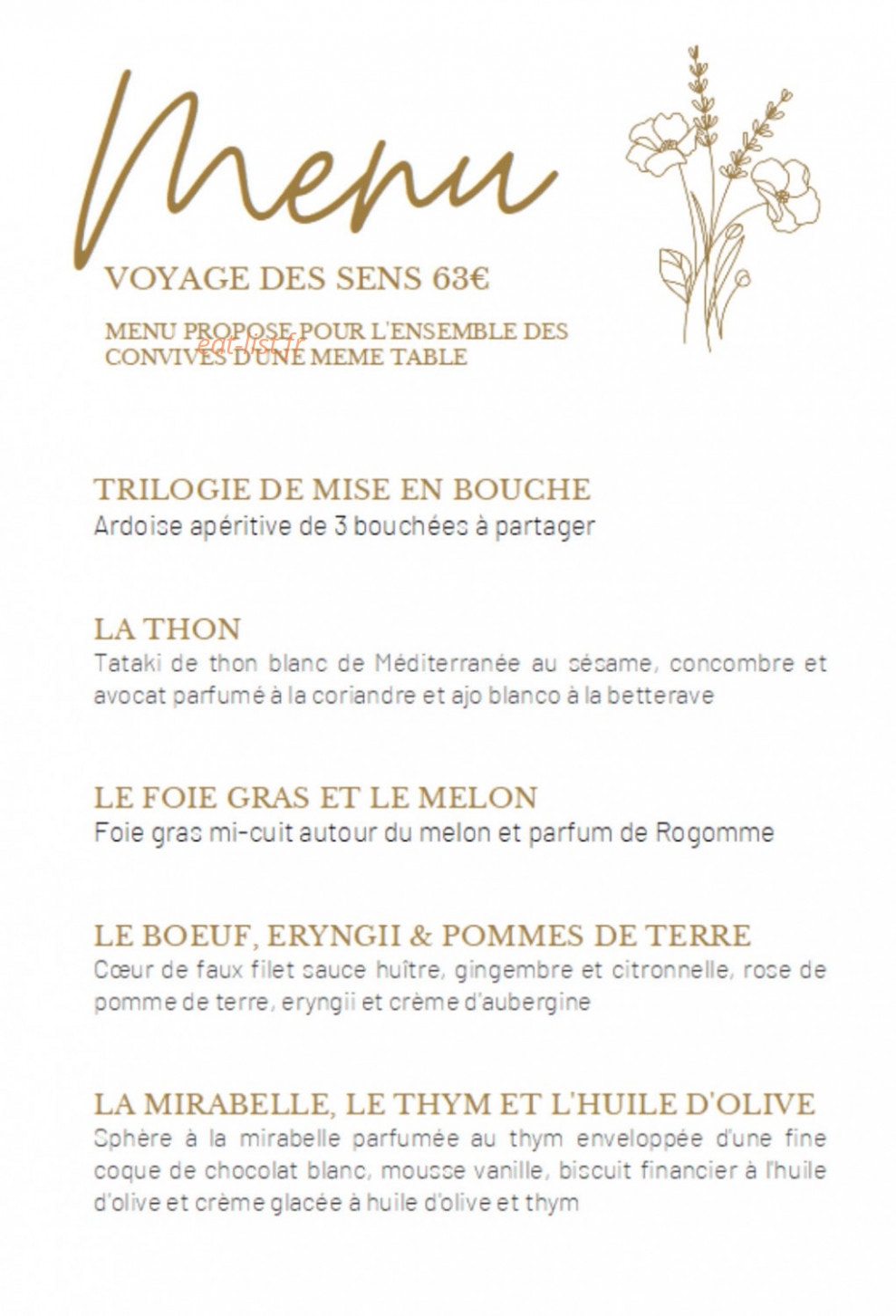 Delicatessens — carte page 3