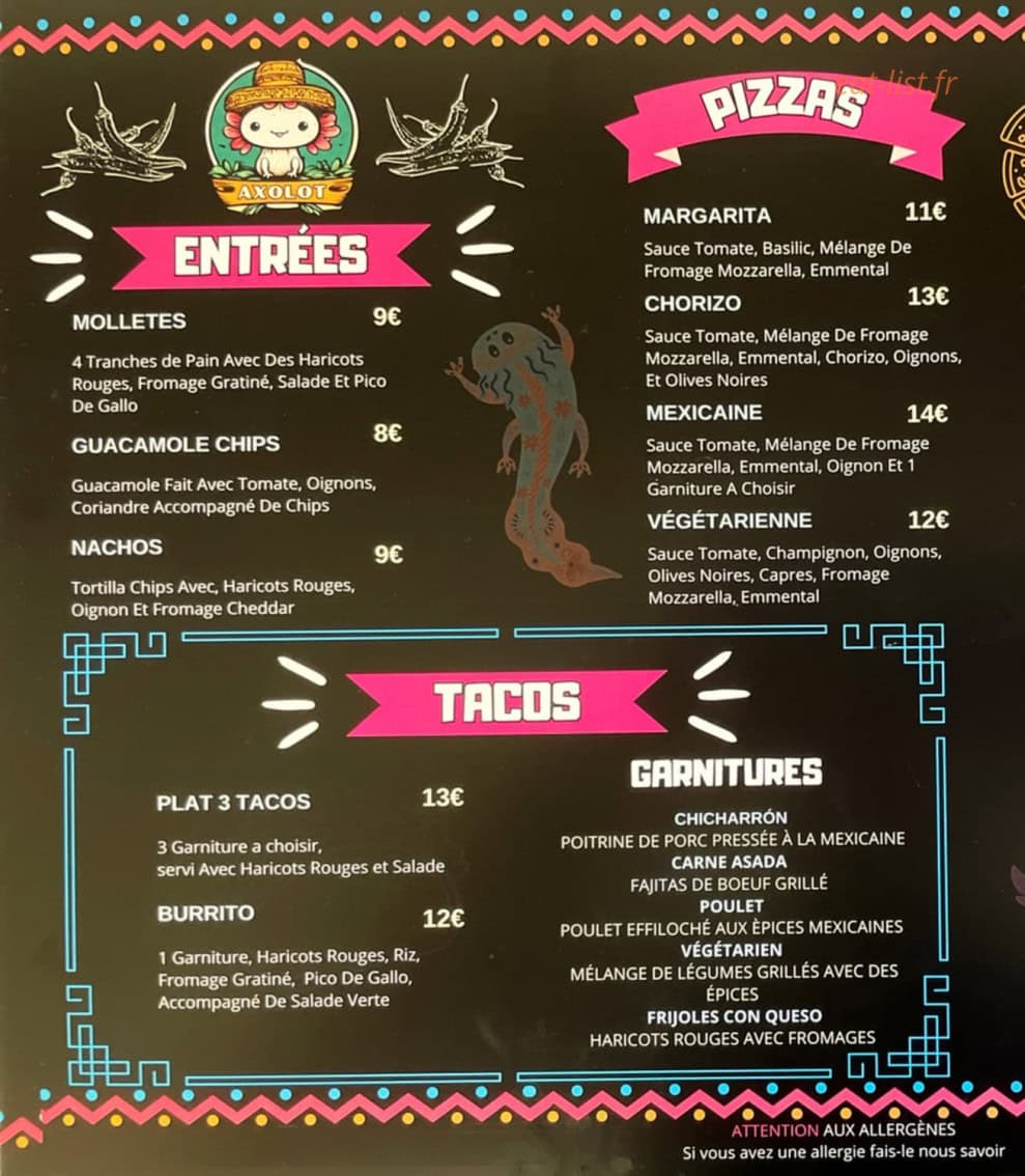 Axolot — carte page 1