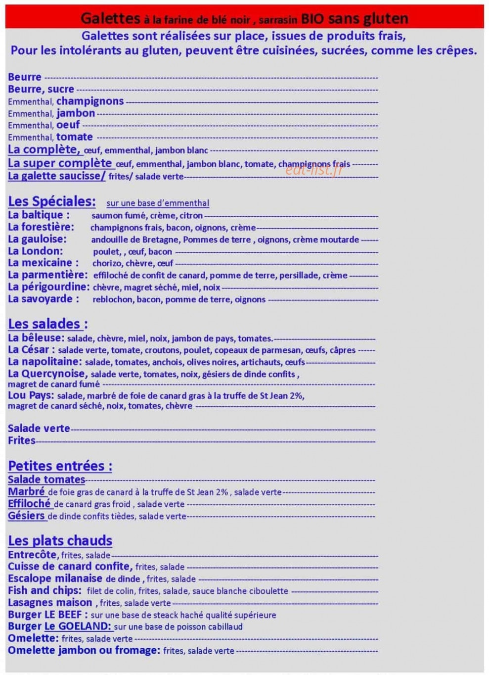 La Mouette — carte page 2