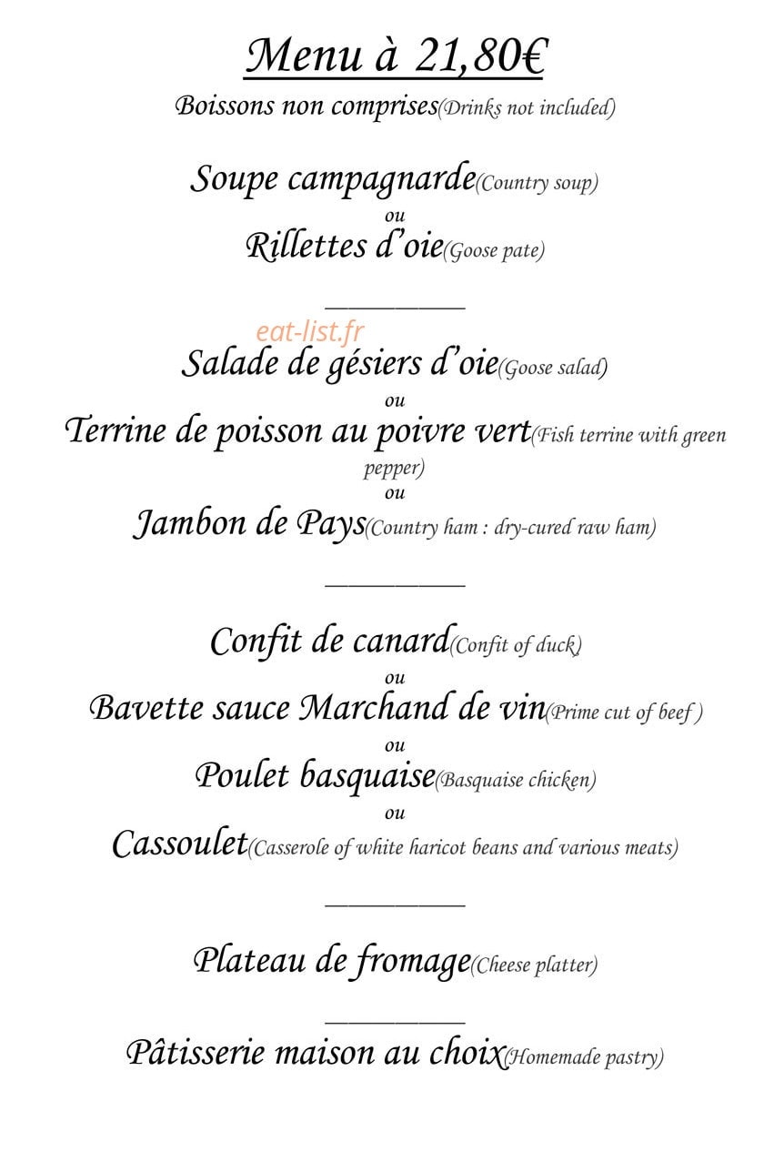 Restaurant mourgues — carte page 3
