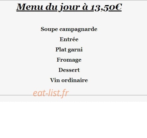 Restaurant mourgues — carte page 1