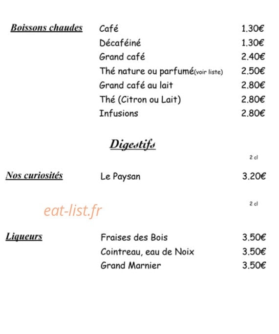 Restaurant mourgues — carte page 15
