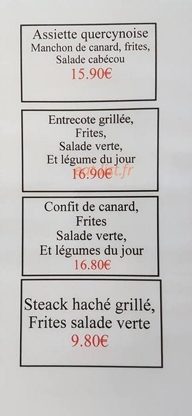 Le Resto'drome — carte page 5