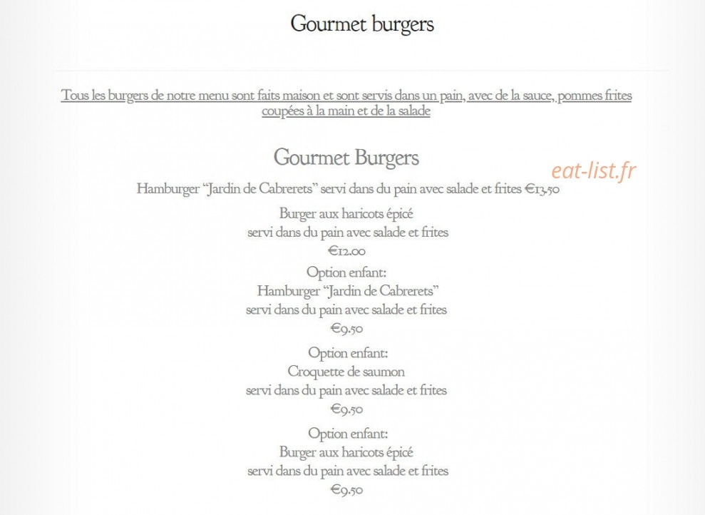 Le Jardin de Cabrerets — carte page 6
